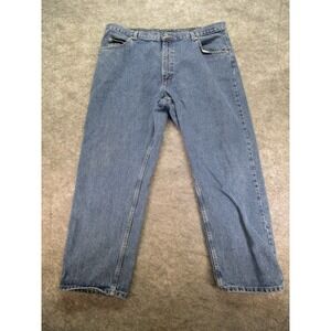 Wrangler jeans Mens 40x30 Medium Blue Relaxed Straight Denim 9020‎